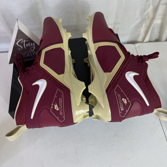 Nike Alpha Menace Pro 3 Florida State FSU Football Cleats Size‎ 13 Wide Rare! main image 9